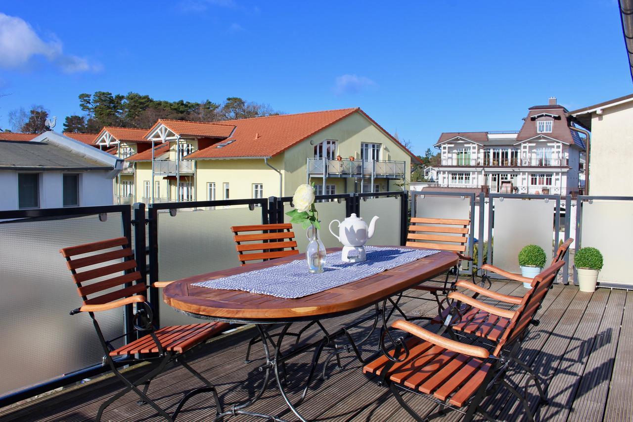 Strandnahe Fewo Mit 3 Schlafzimmern Und Balkon, Villa Vergissmeinnicht 02, Binz Kültér fotó
